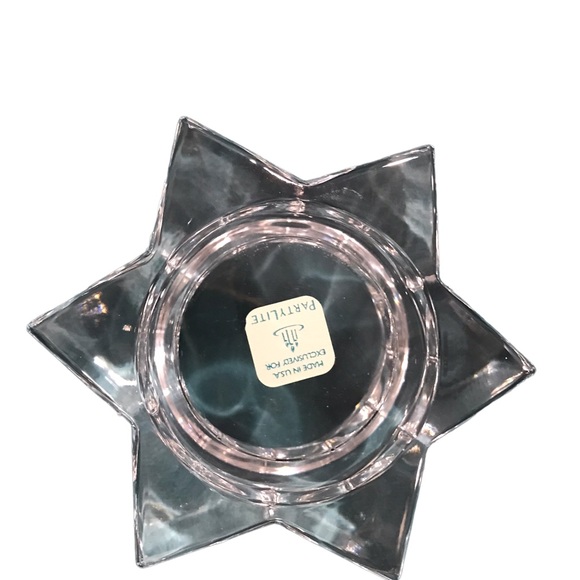 Party lite crystal six point star Tea-light Candle Holder 5Wx 2H - Picture 7 of 16
